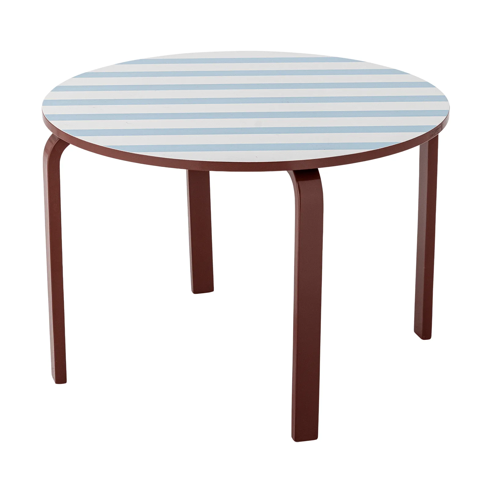 Liova tavolo, Blu-bianco, Ø65 cm Bloomingville