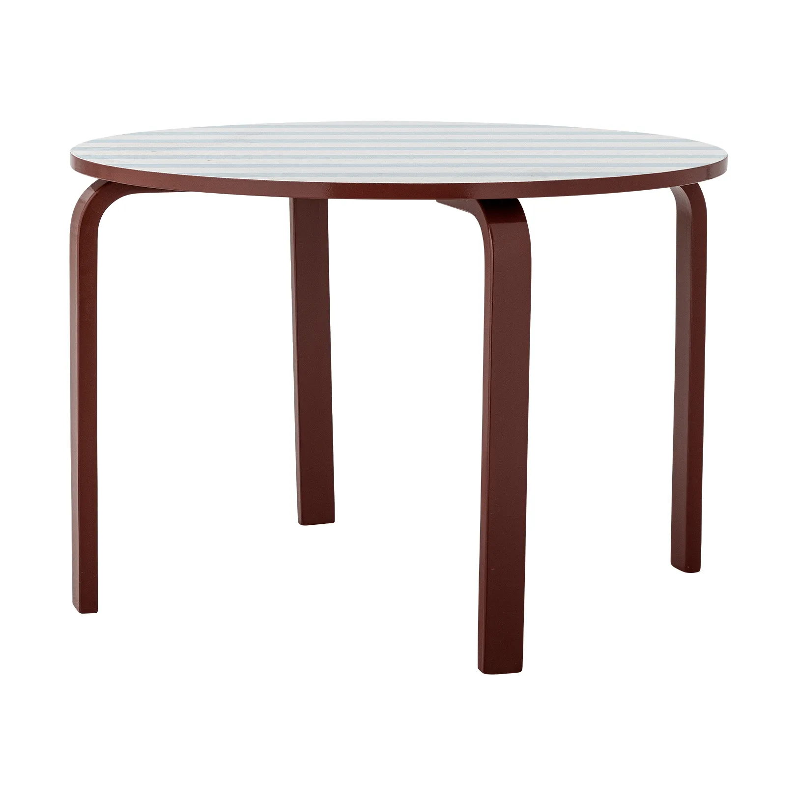 Liova tavolo, Blu-bianco, Ø65 cm Bloomingville