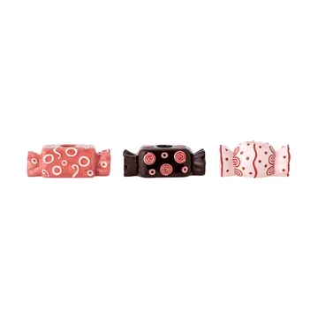 Maiano candeliere - Rose, 3 pezzi, 12 cm - Bloomingville