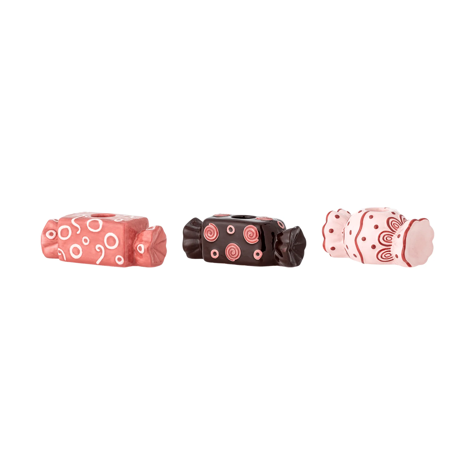 Maiano candeliere, Rose, 3 pezzi, 12 cm Bloomingville