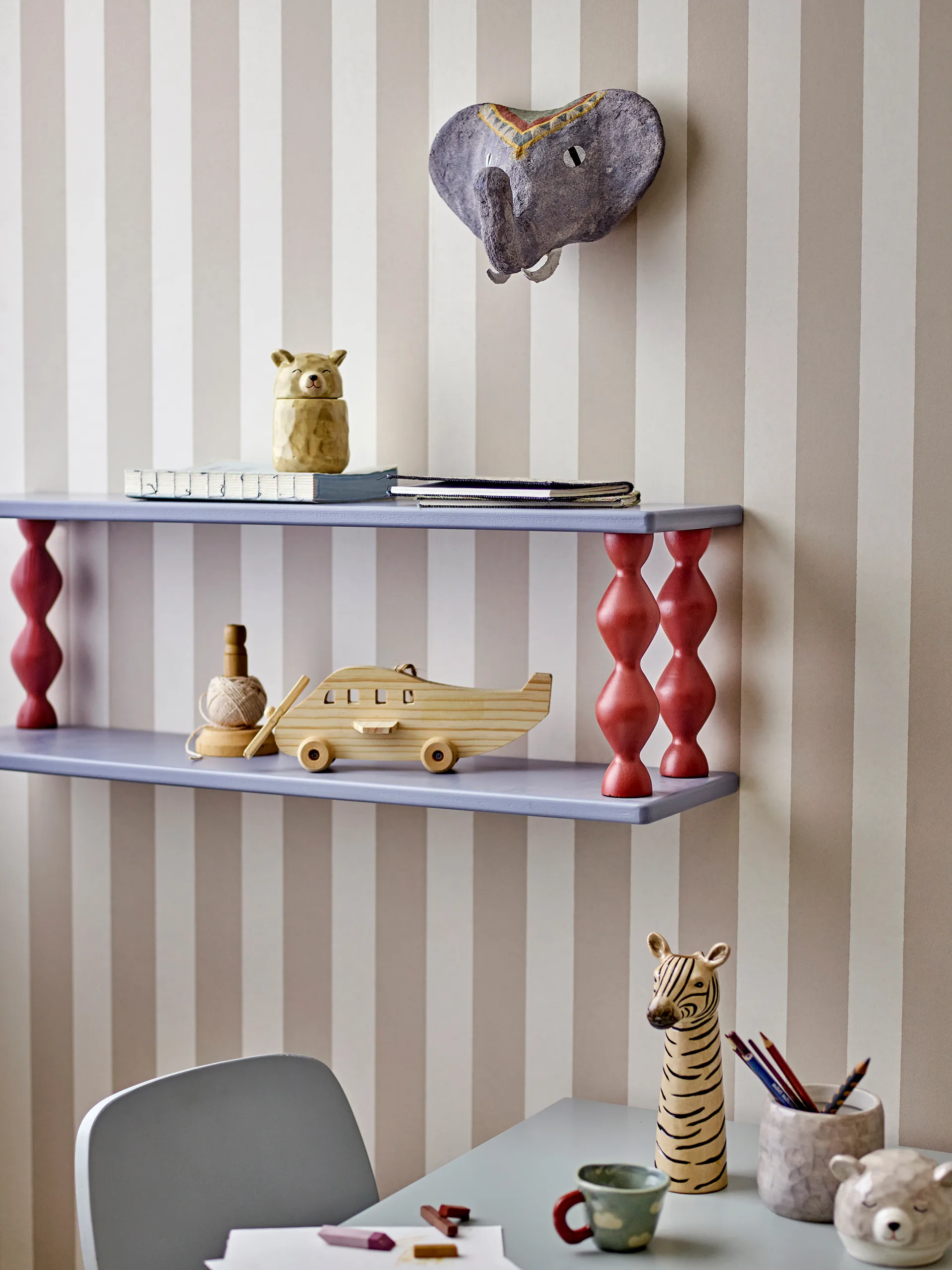 Mensola Bibiola 80x26 cm, Blu Bloomingville