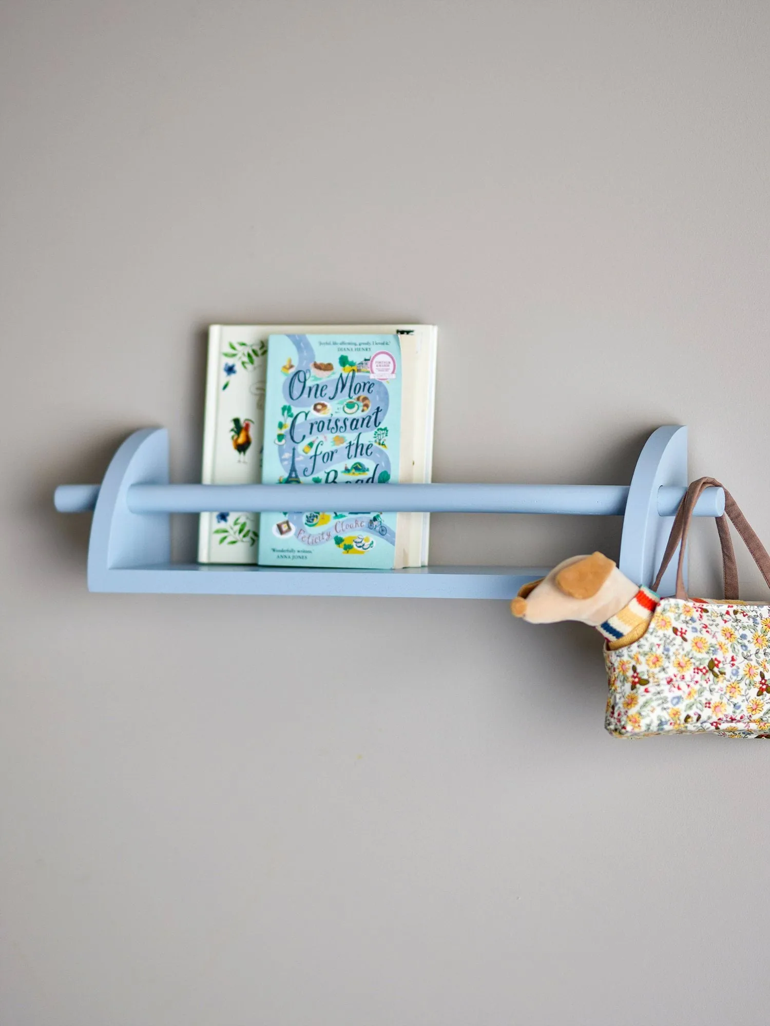 Mensola da parete Mingus 14x60 cm, Blu Bloomingville