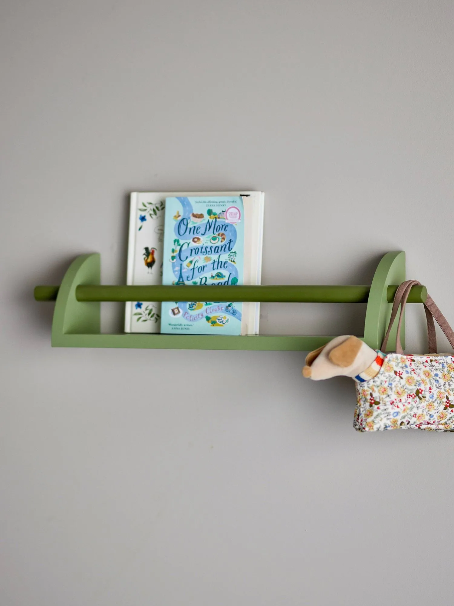Mensola da parete Mingus 14x60 cm, Verde Bloomingville