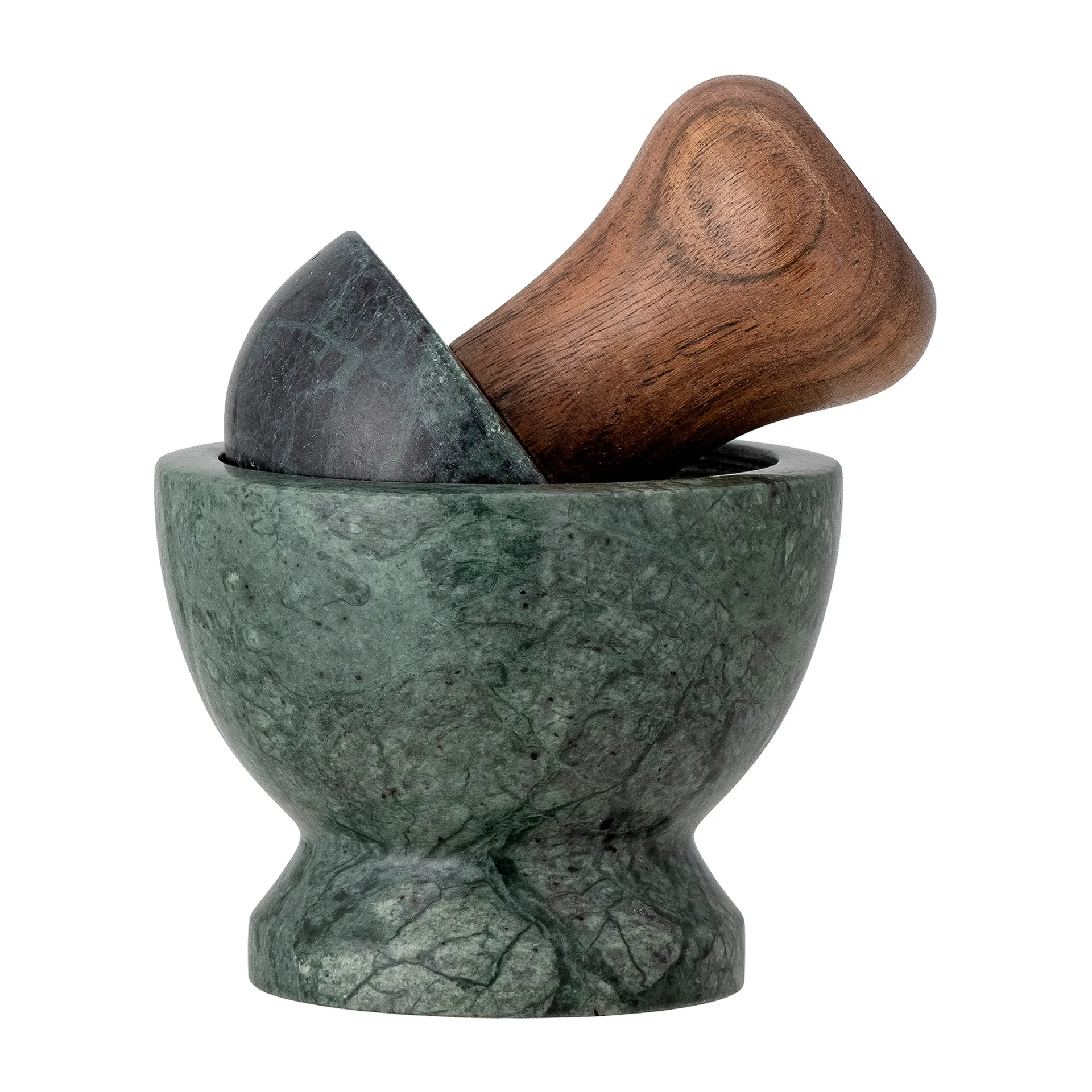 Mortaio Banou Ø10 cm, Marmo verde-albero di mango Bloomingville