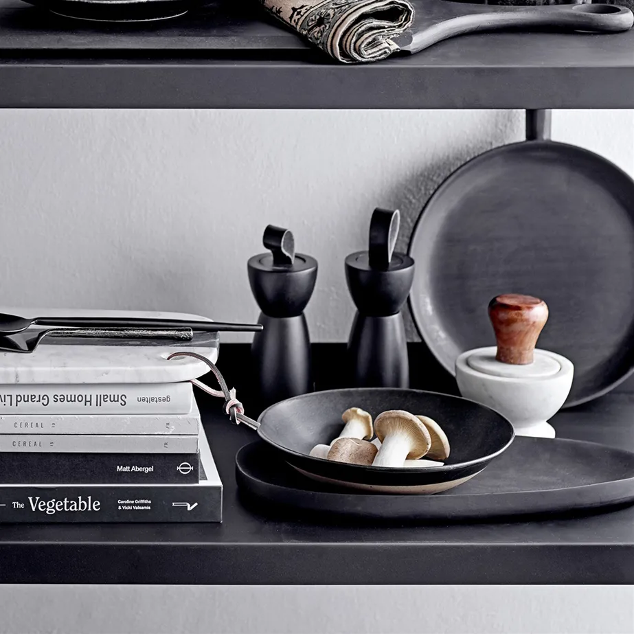 Mortaio e pestello marmo-acacia Bloomingville, bianco Bloomingville