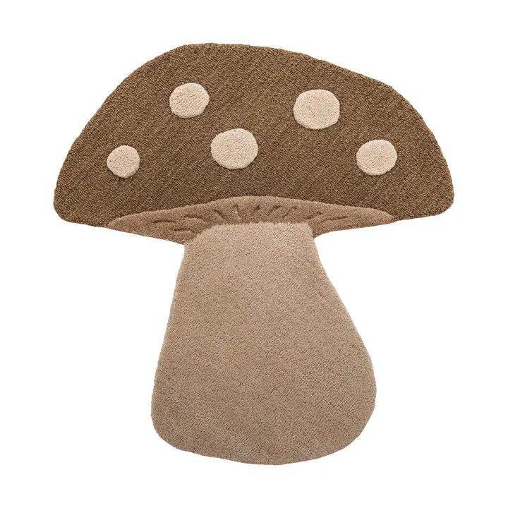 Mushroom tappeto - Marrone, in lana - Bloomingville