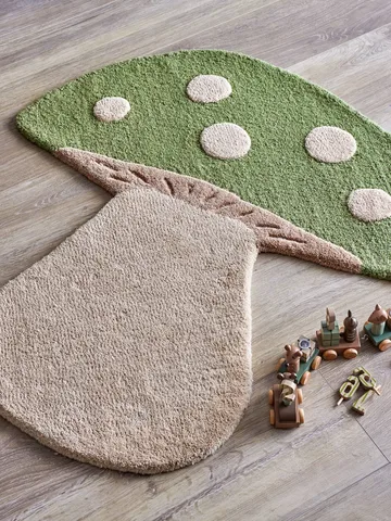 Mushroom tappeto - Verde, lana - Bloomingville