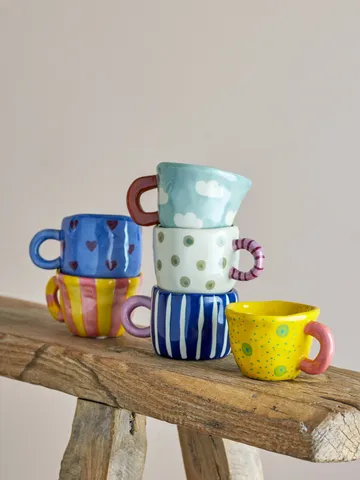 Nini tazza - Multi, 6 pezzi - Bloomingville