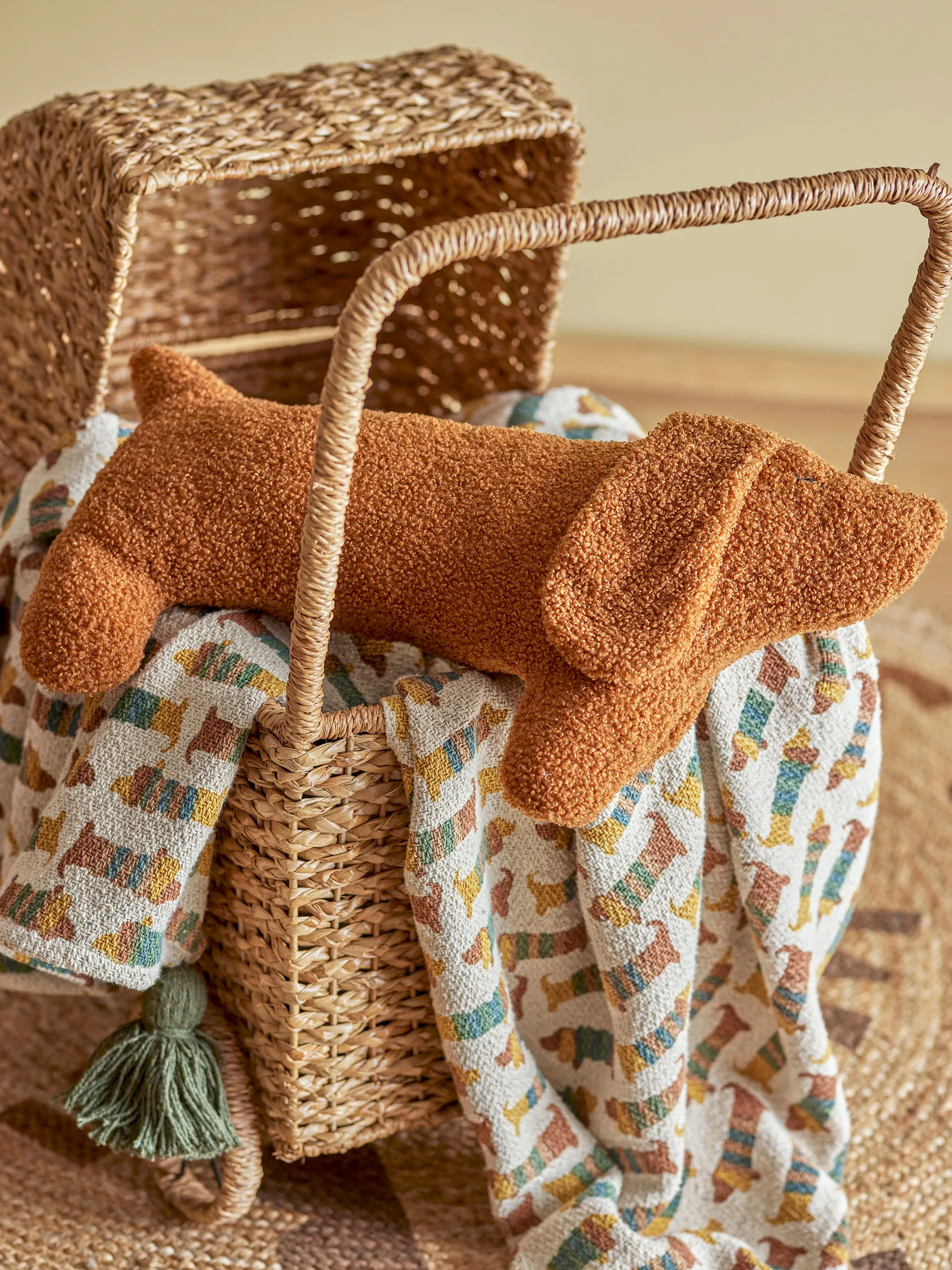 Peluche Palle 50 cm, Brown dog Bloomingville