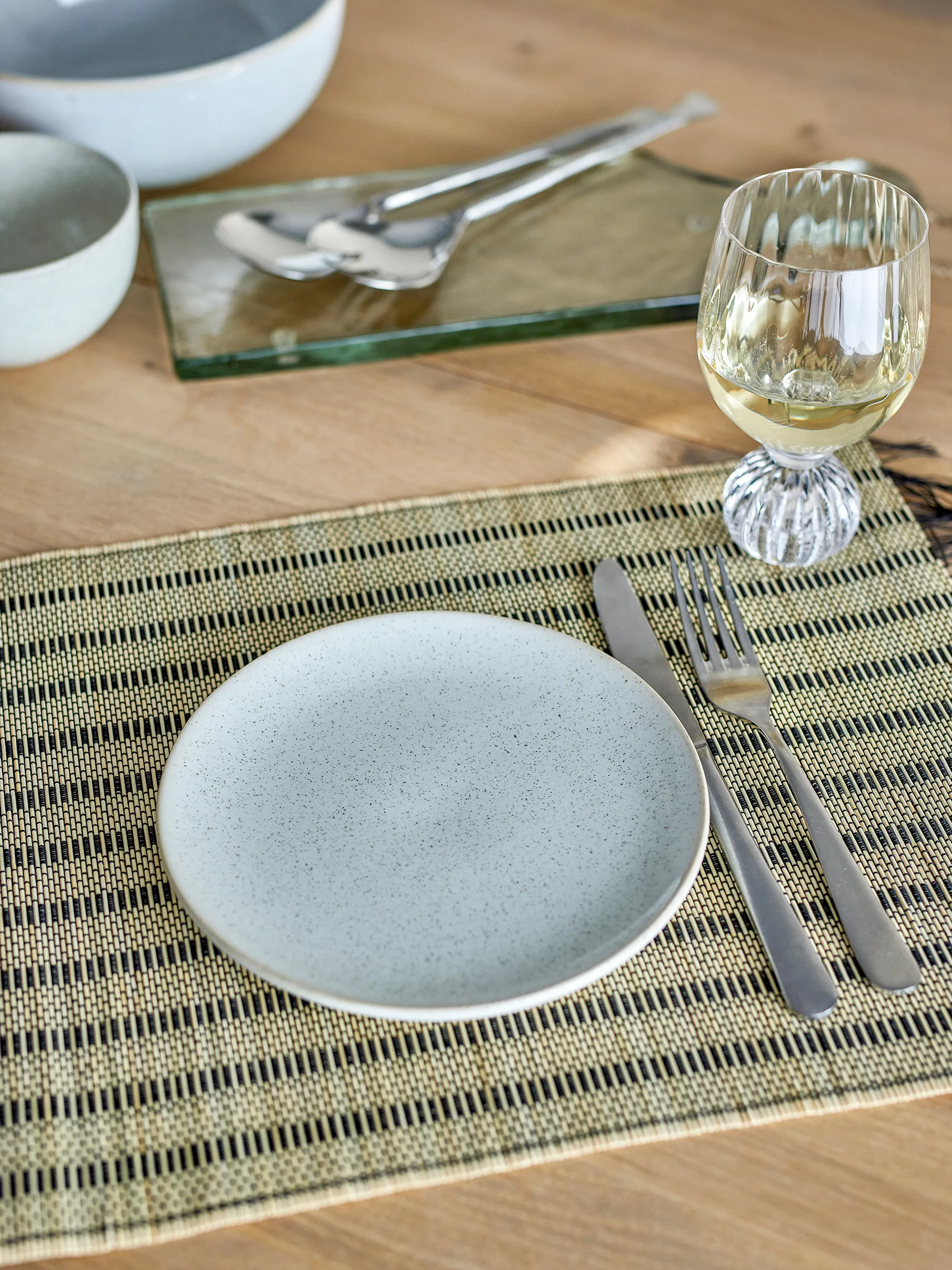 Piattino Addison Ø20 cm, Bianco Bloomingville