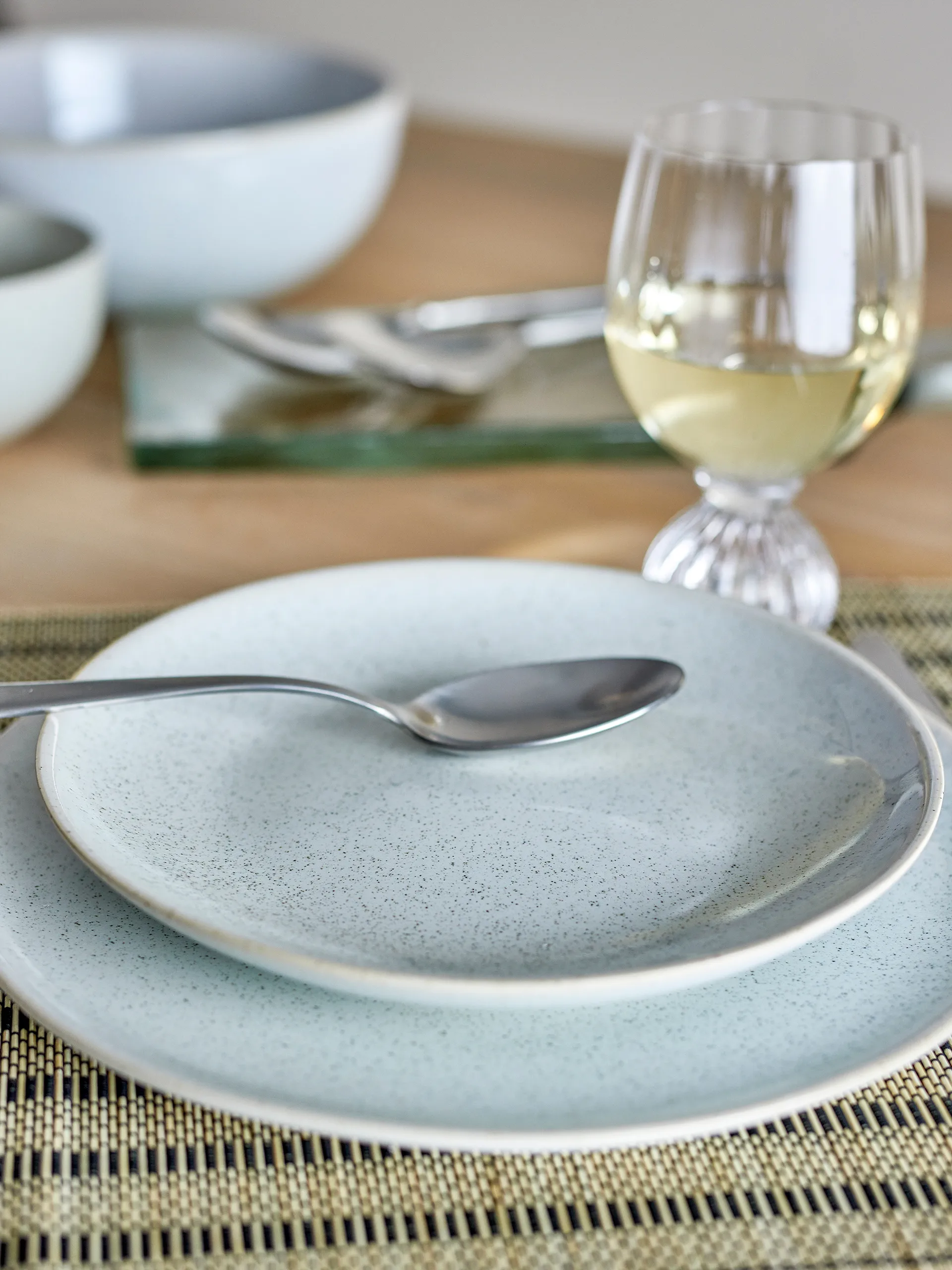 Piatto Addison Ø22 cm, Bianco Bloomingville