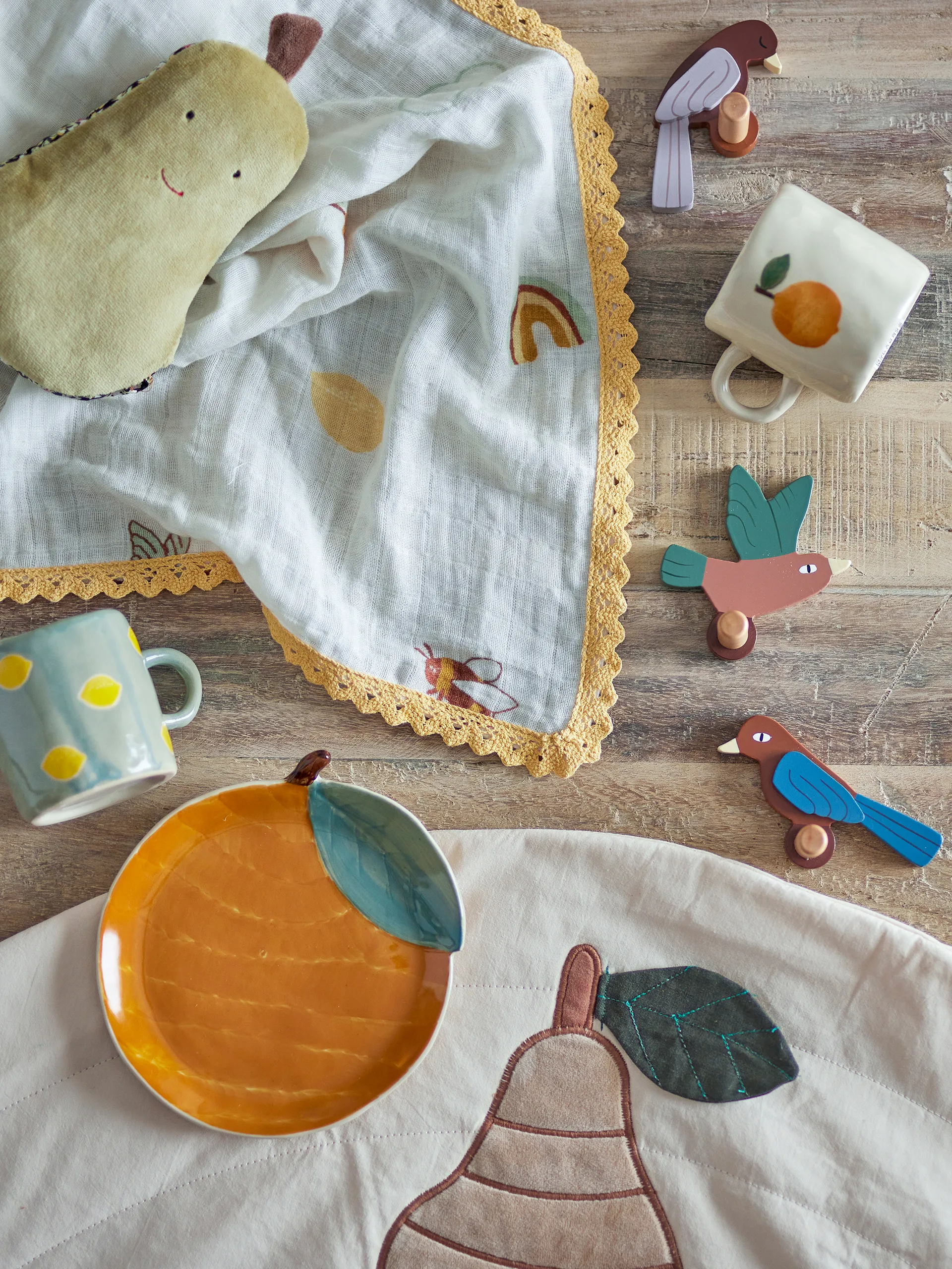 Piatto Agnes Ø16 cm, Arancio Bloomingville