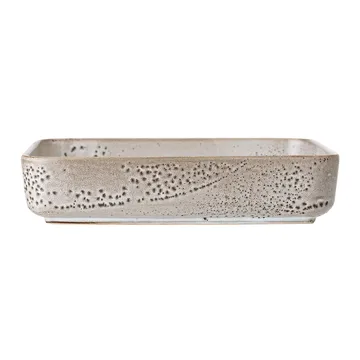 Piatto da portata in gres Thea 25x25 cm - Grigio - Bloomingville