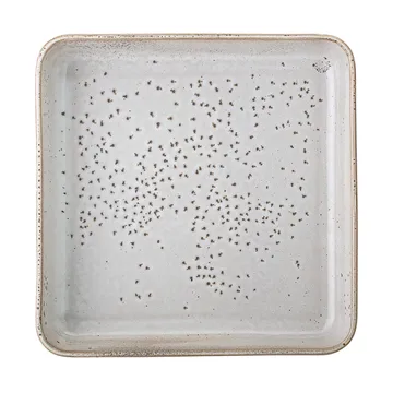 Piatto da portata in gres Thea 25x25 cm - Grigio - Bloomingville