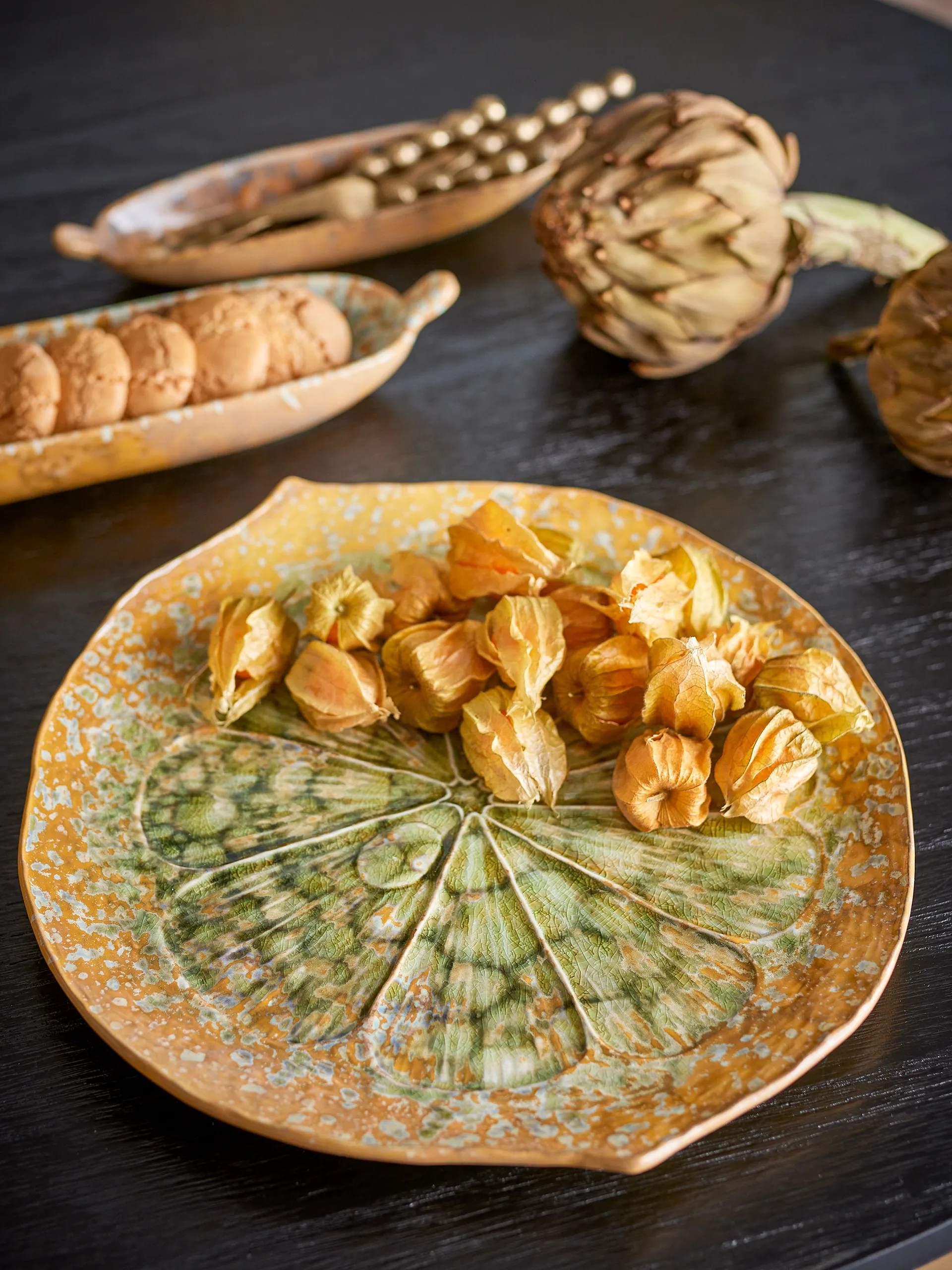 Piatto da portata Milani Ø30 cm, Verde Bloomingville