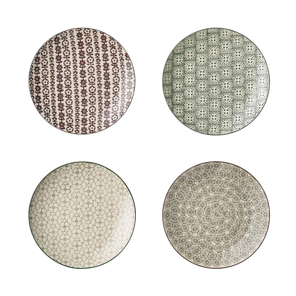Piatto Karine 4 pezzi Ø 20 cm Bloomingville