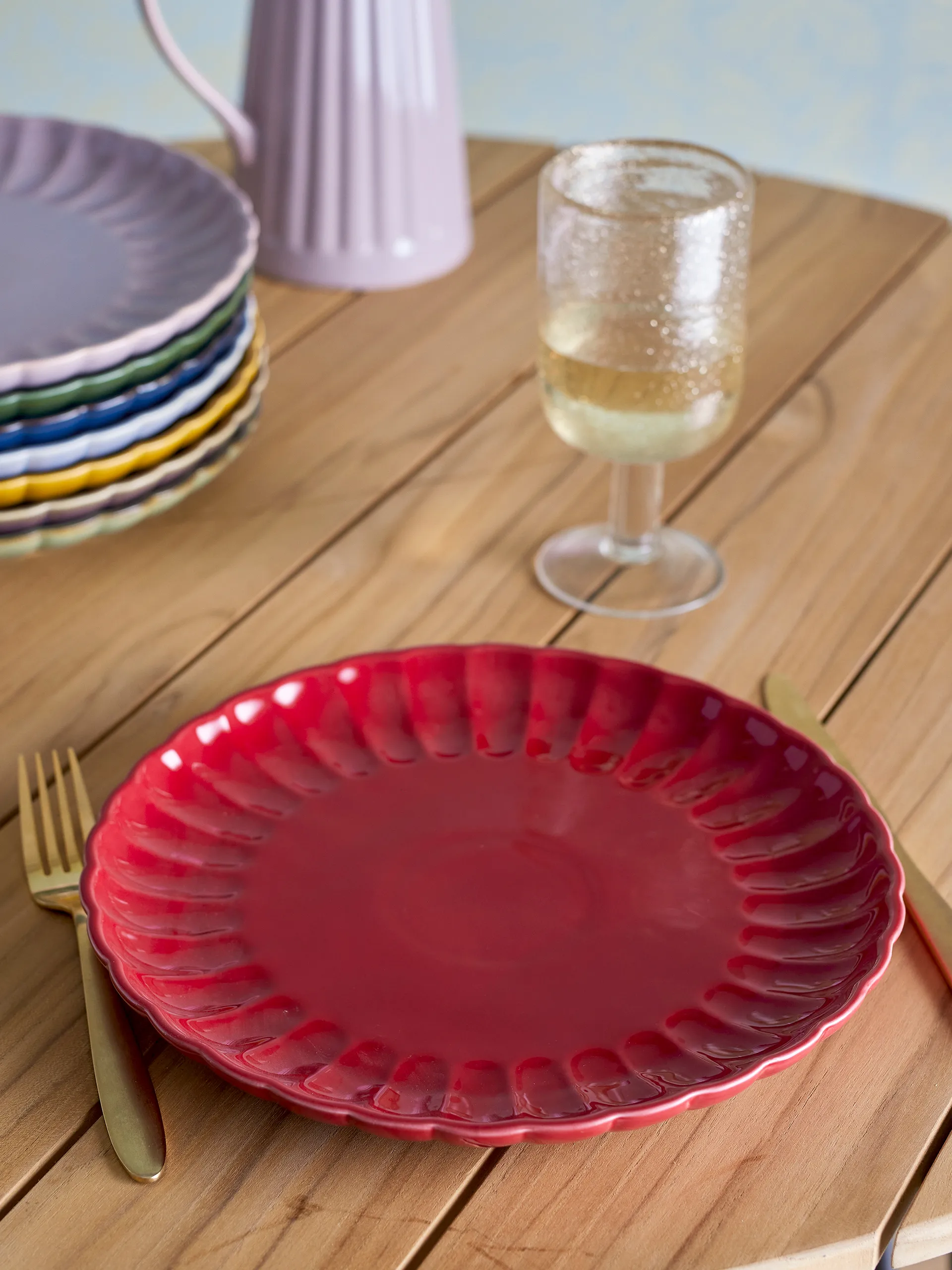 Piatto Latina Ø27 cm, Rosso Bloomingville