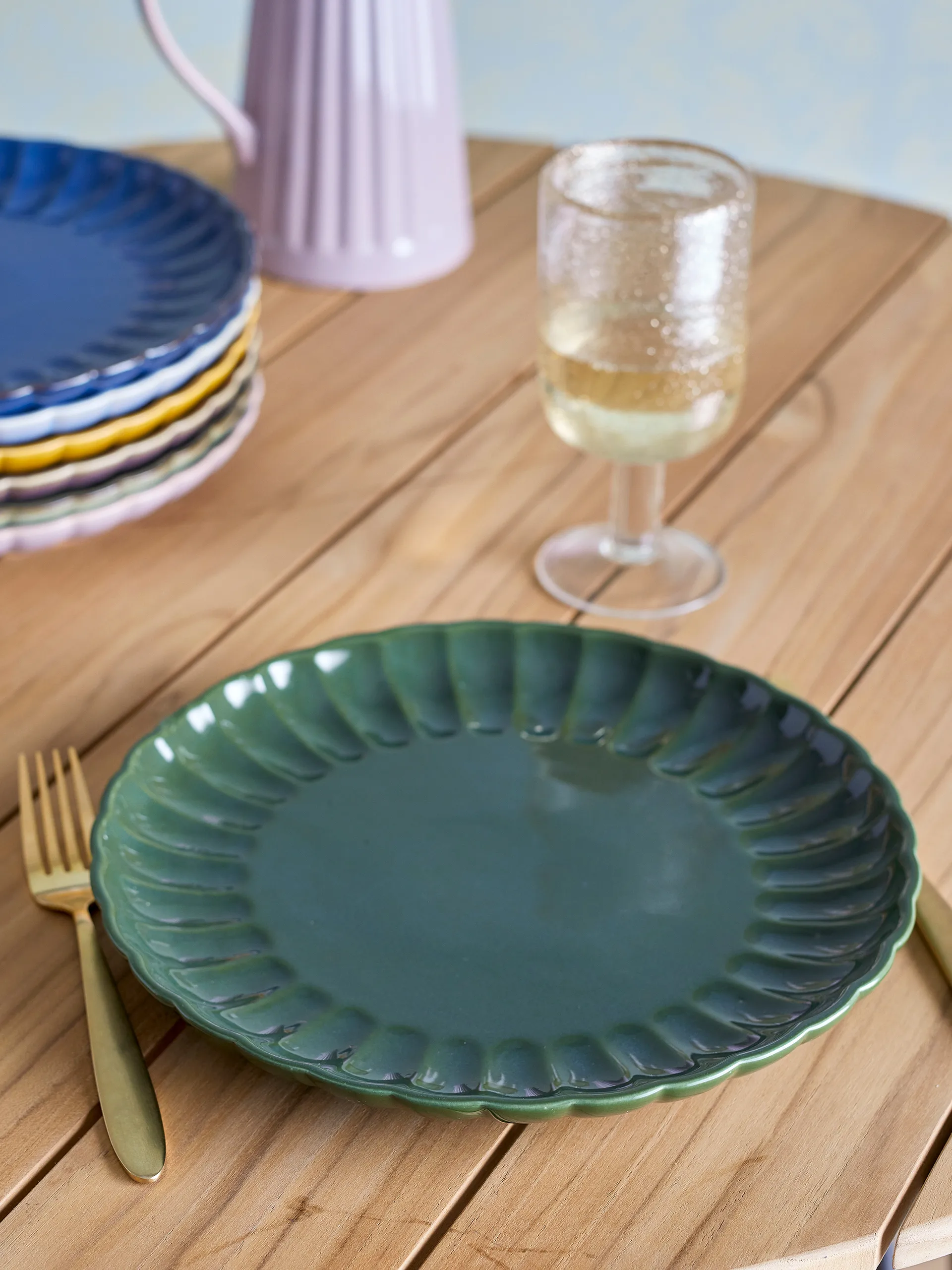 Piatto Latina Ø27 cm, Verde Bloomingville