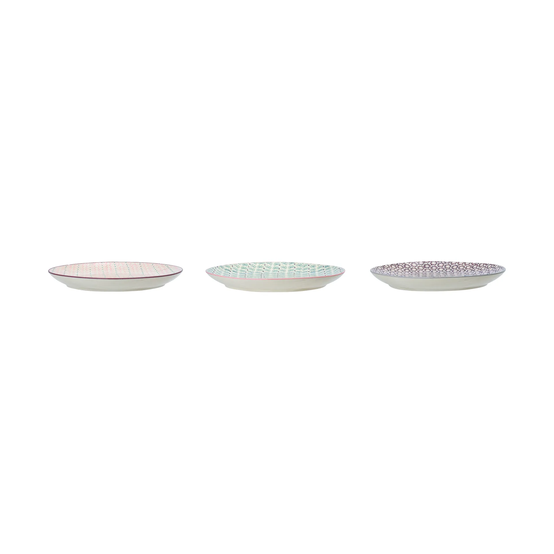 Piatto Maya 28 cm 3 pezzi multicolore,  Bloomingville