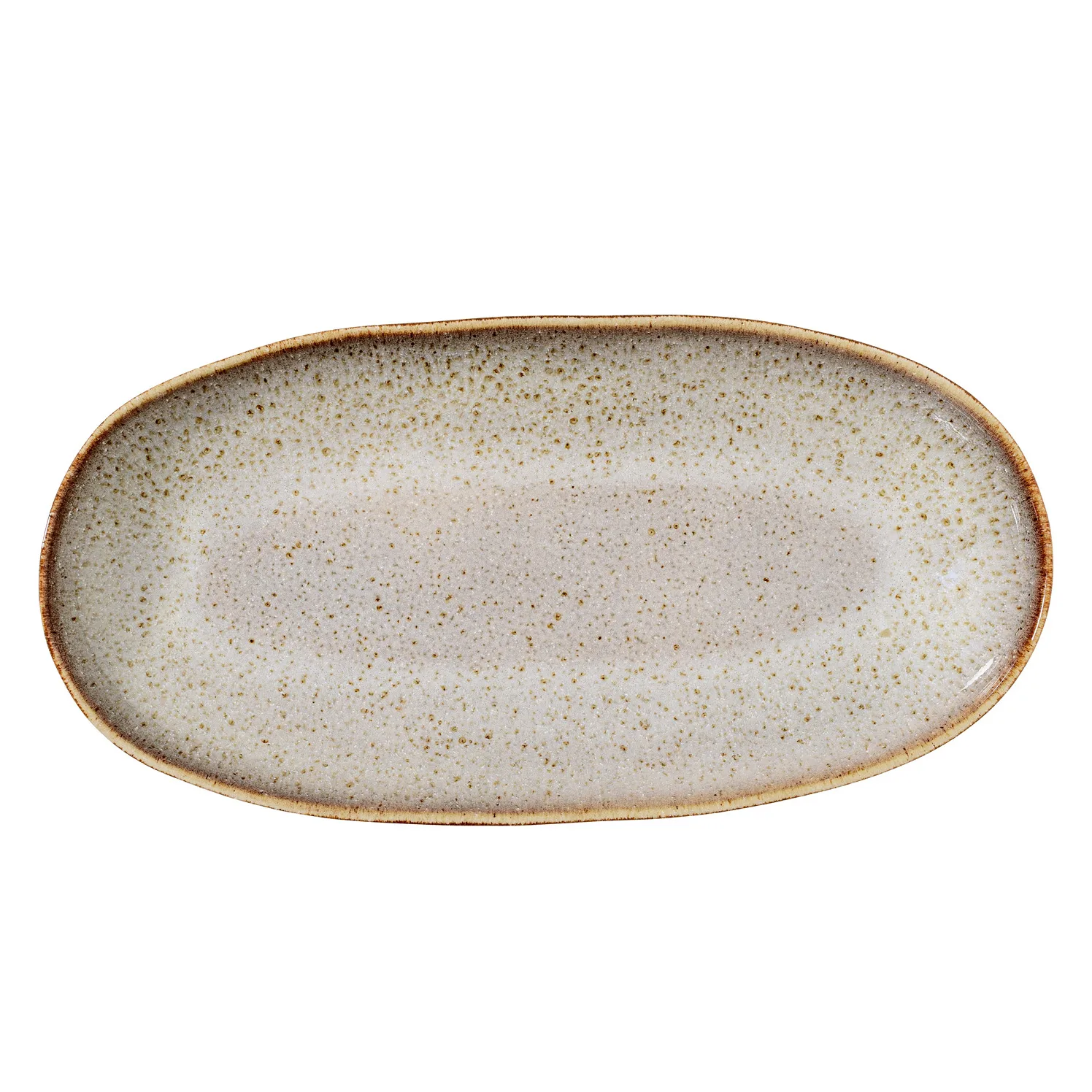 Piatto medio da portata Sandrine, grigio chiaro Bloomingville