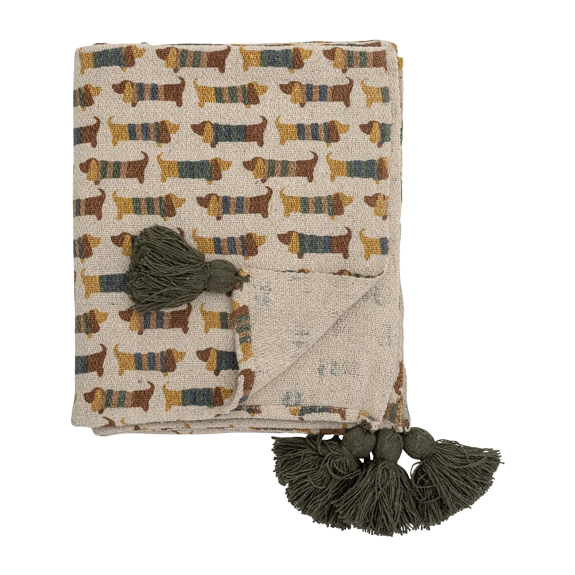 Plaid Charlie 130x160 cm, Marrone Bloomingville