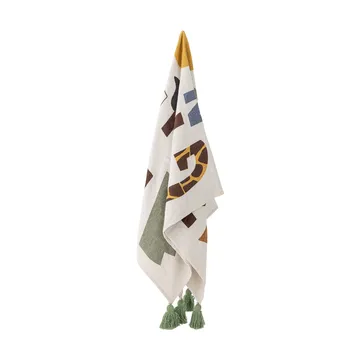 Plaid Memmo cotone 160x130 cm - Natur - Bloomingville