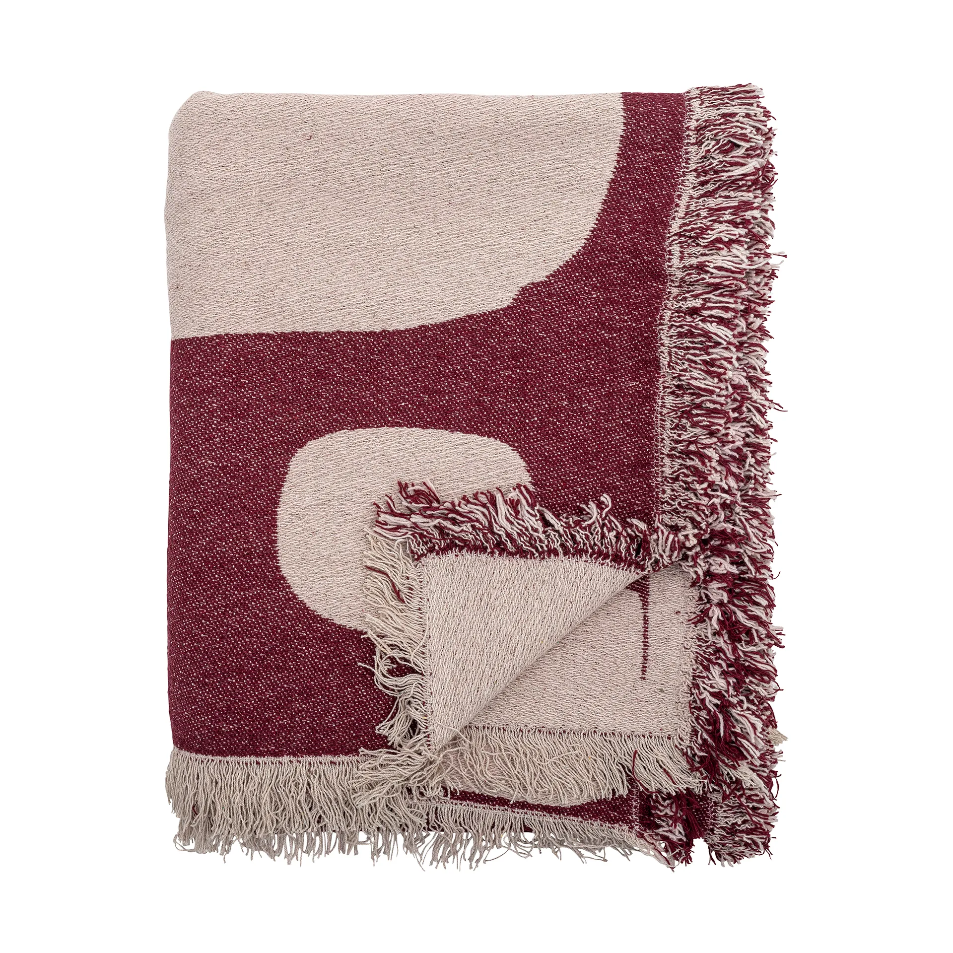 Plaid Olica 130x160 cm, Rosso Bloomingville