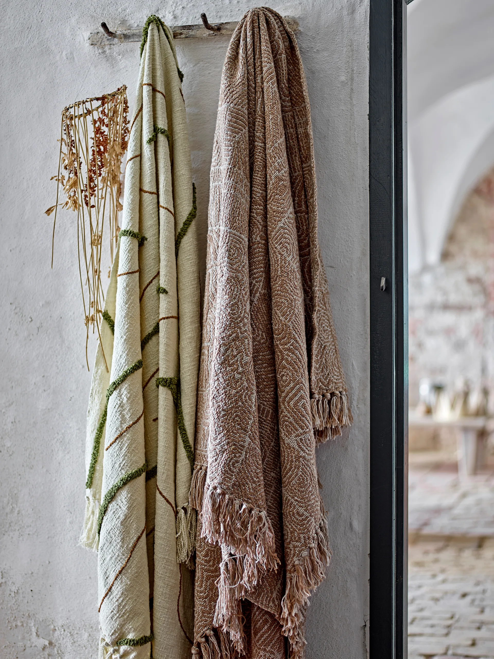 Plaid Osasio 130x150 cm, Verde Bloomingville