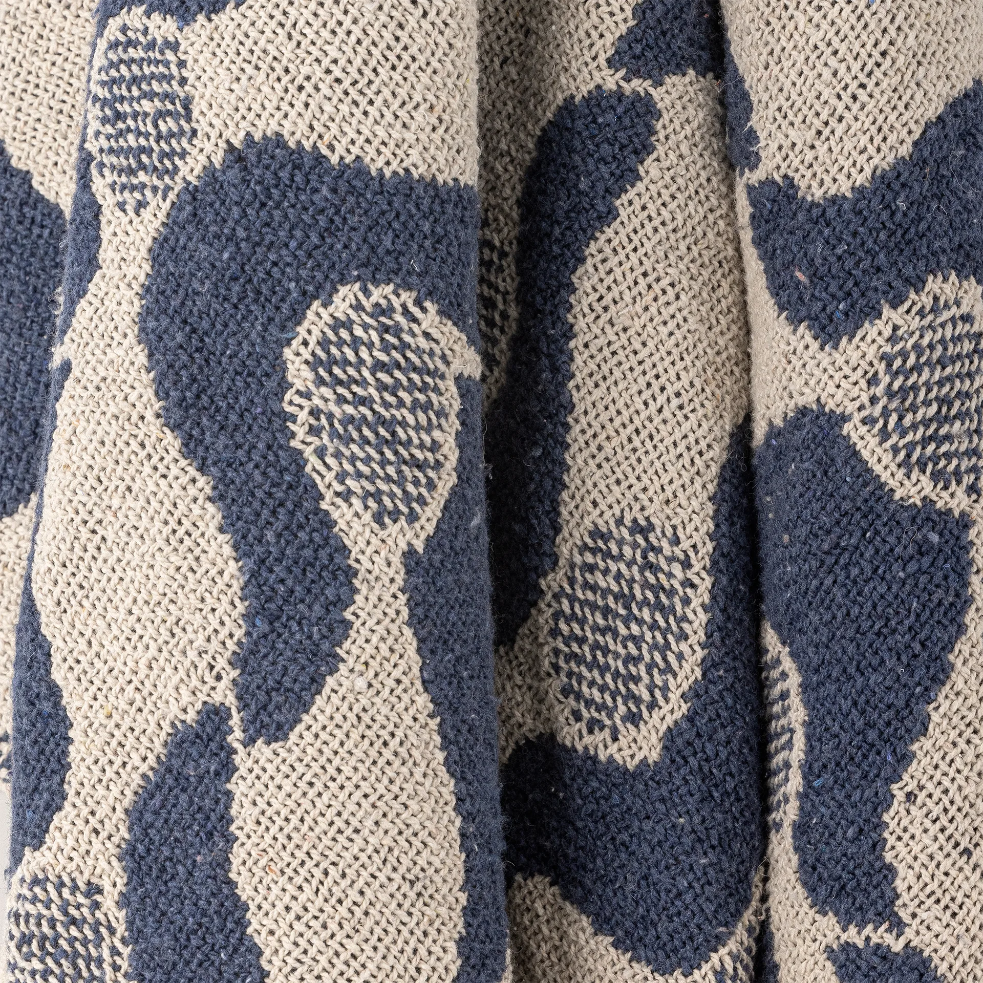 Plaid Santena 130x160 cm, Blu Bloomingville