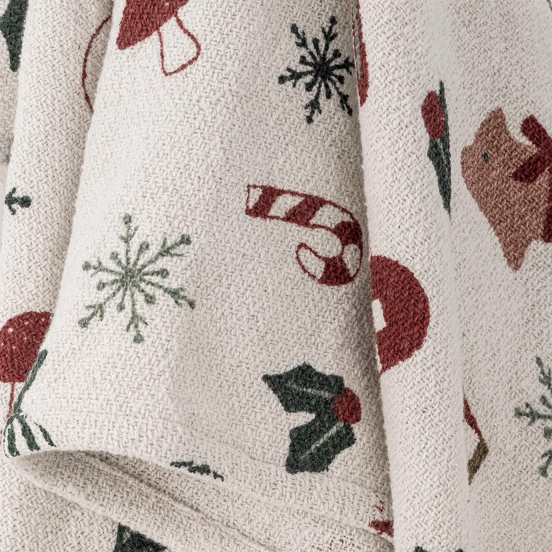 Plaid Yule 130x160 cm, Beige Bloomingville