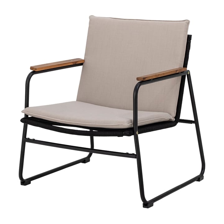 Poltrona lounge Hampton, 68x71x76 cm, Nero, beige Bloomingville