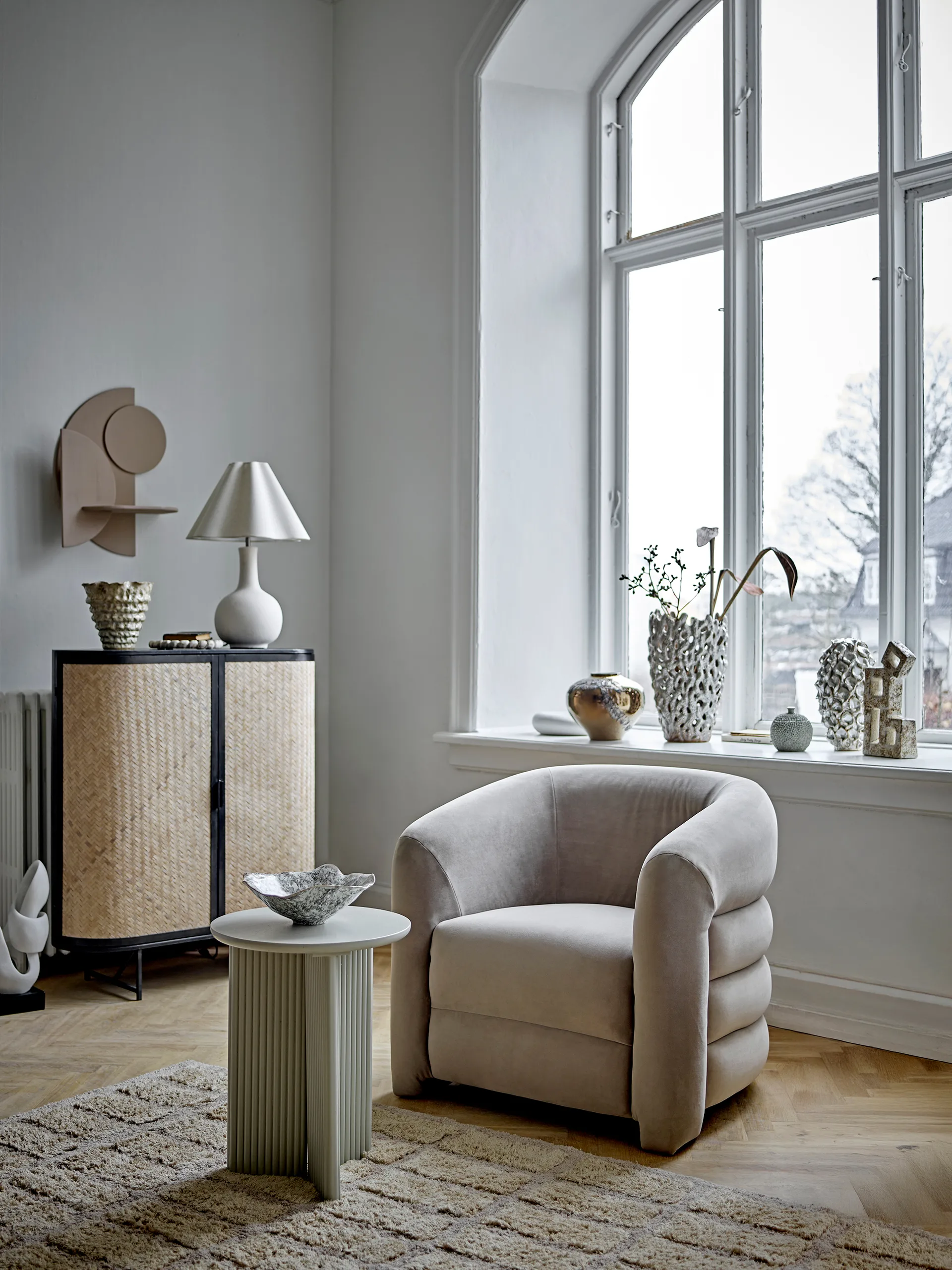 Poltrona lounge Joel 78x76 cm, Grigio Bloomingville