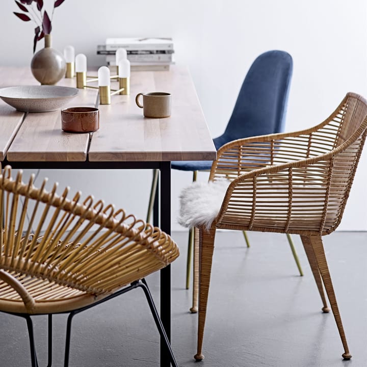 Poltroncina Amira in legno di rattan, Colore naturale Bloomingville