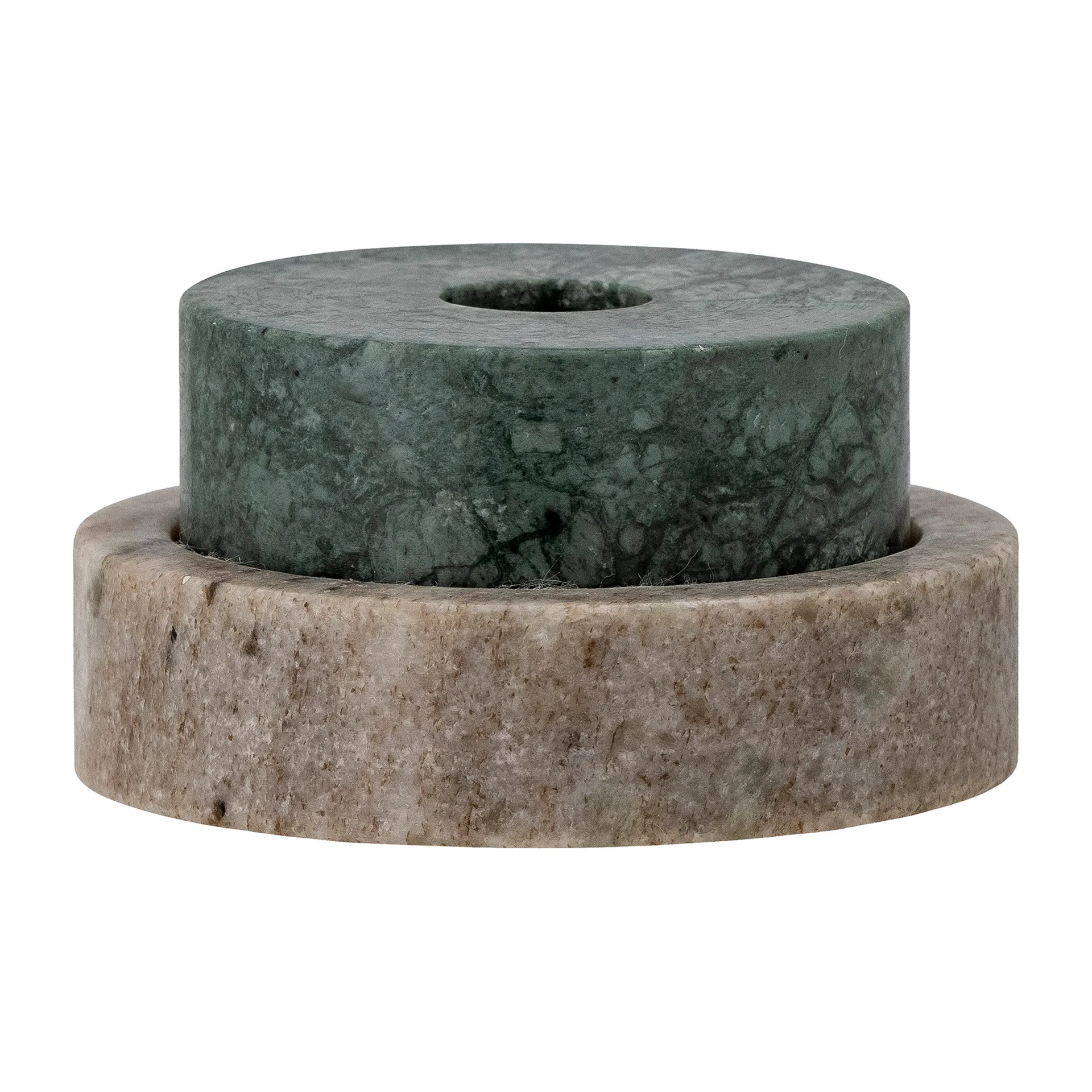 Portacandela Dalin, Ø 10 cm, Marmo verde Bloomingville