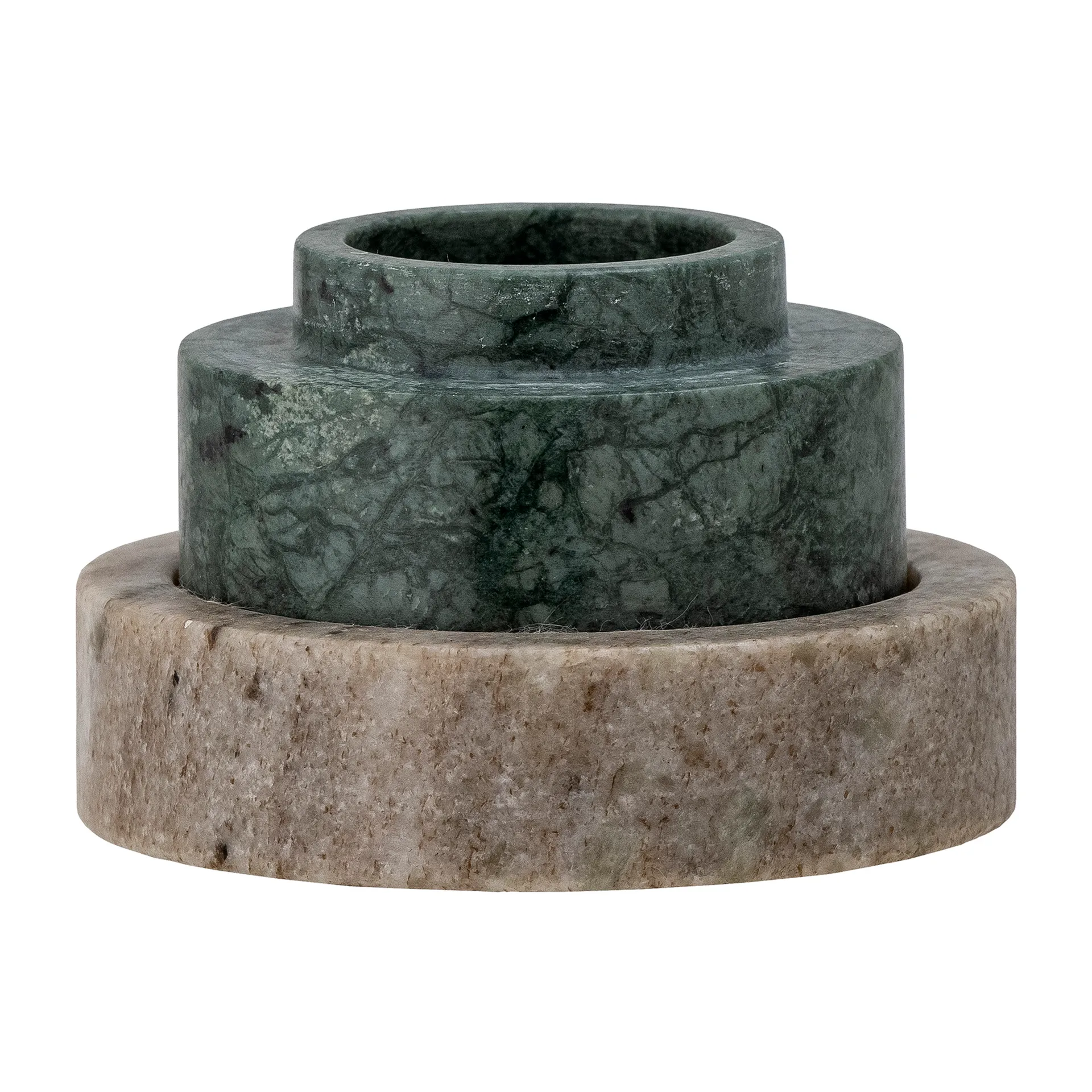 Portacandela Dalin, Ø 10 cm, Marmo verde Bloomingville