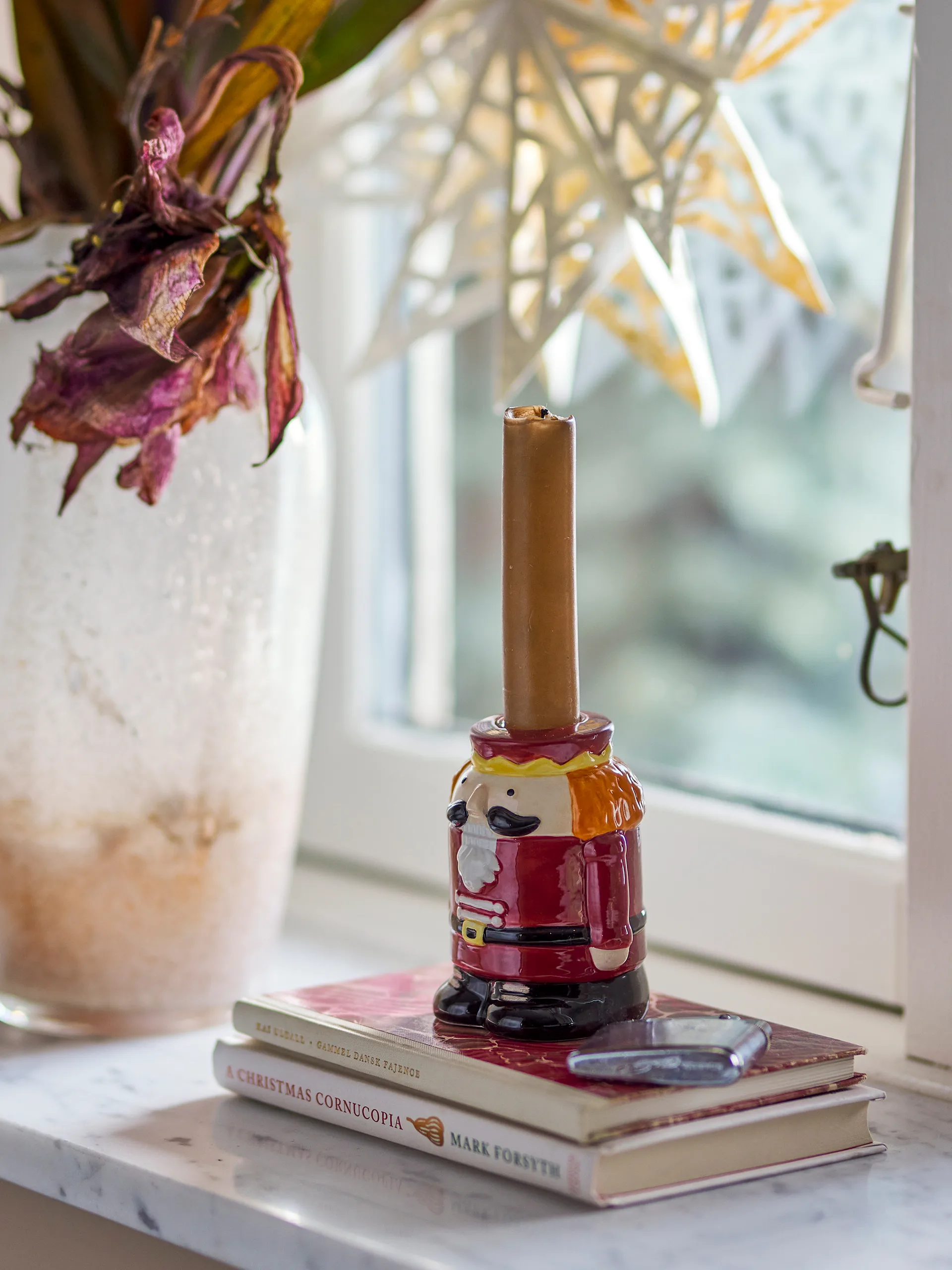 Portacandela Feast 9 cm, Rosso Bloomingville