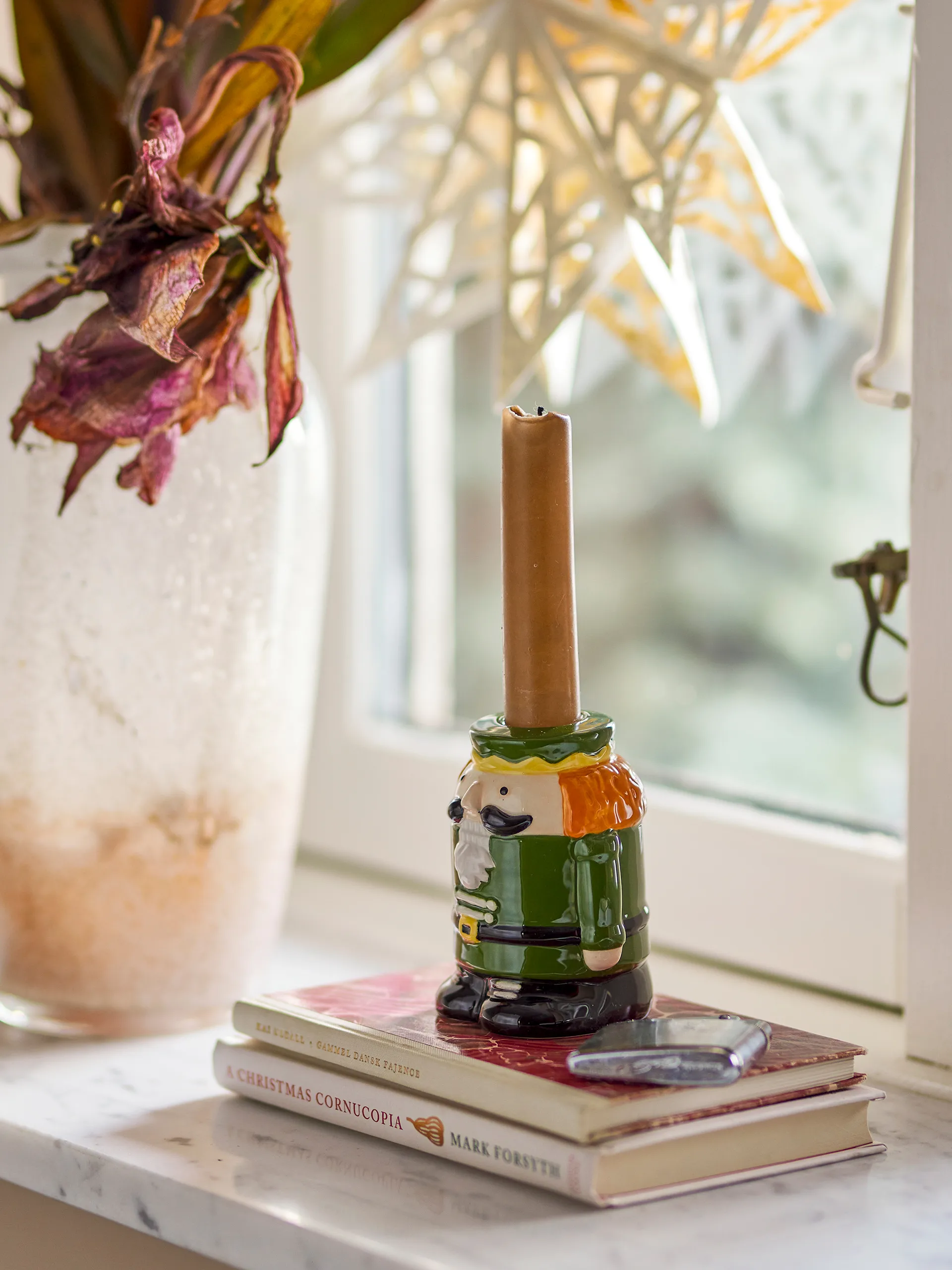 Portacandela Feast 9 cm, Verde Bloomingville