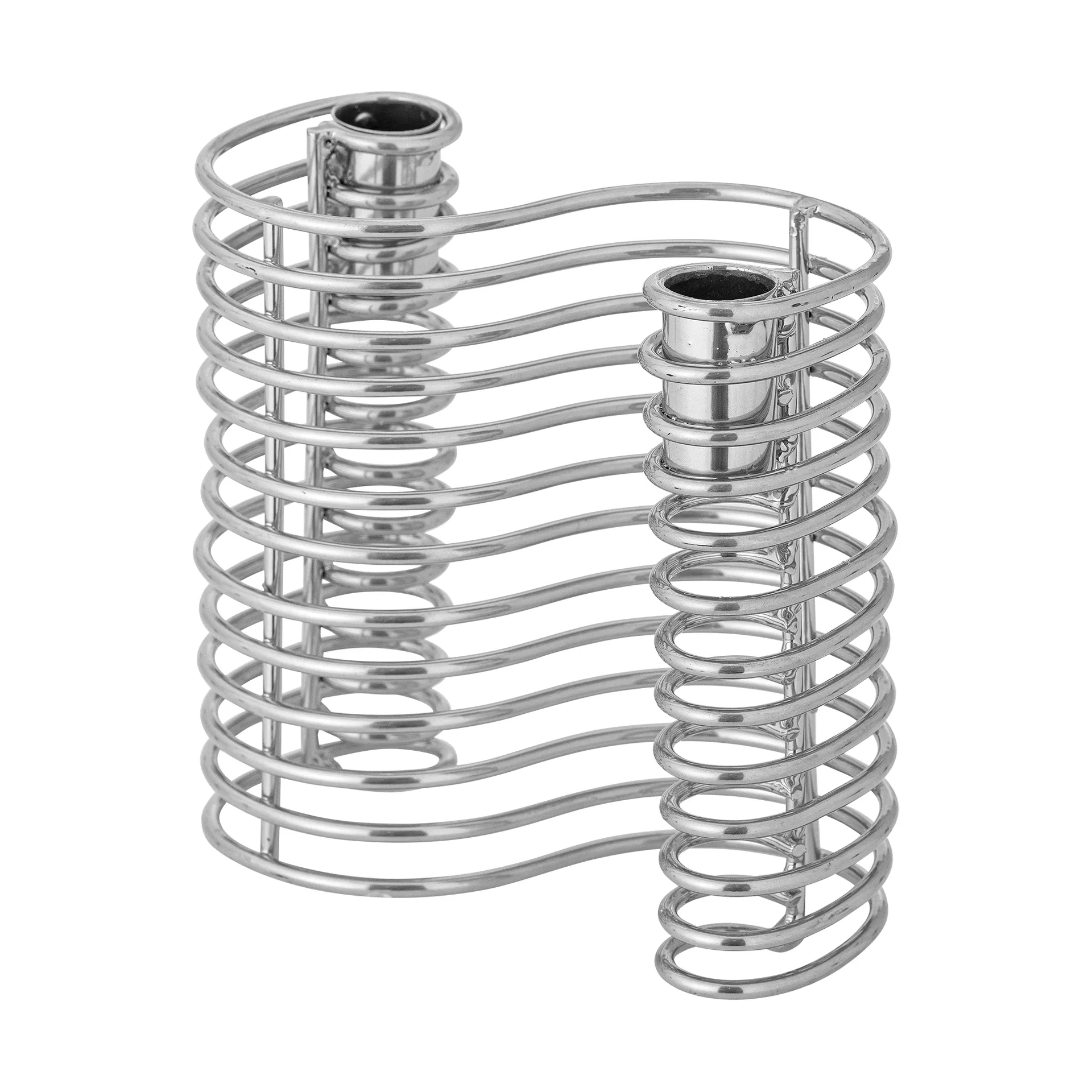 Portacandele Wavela 15,5x14,5 cm, Argento Bloomingville