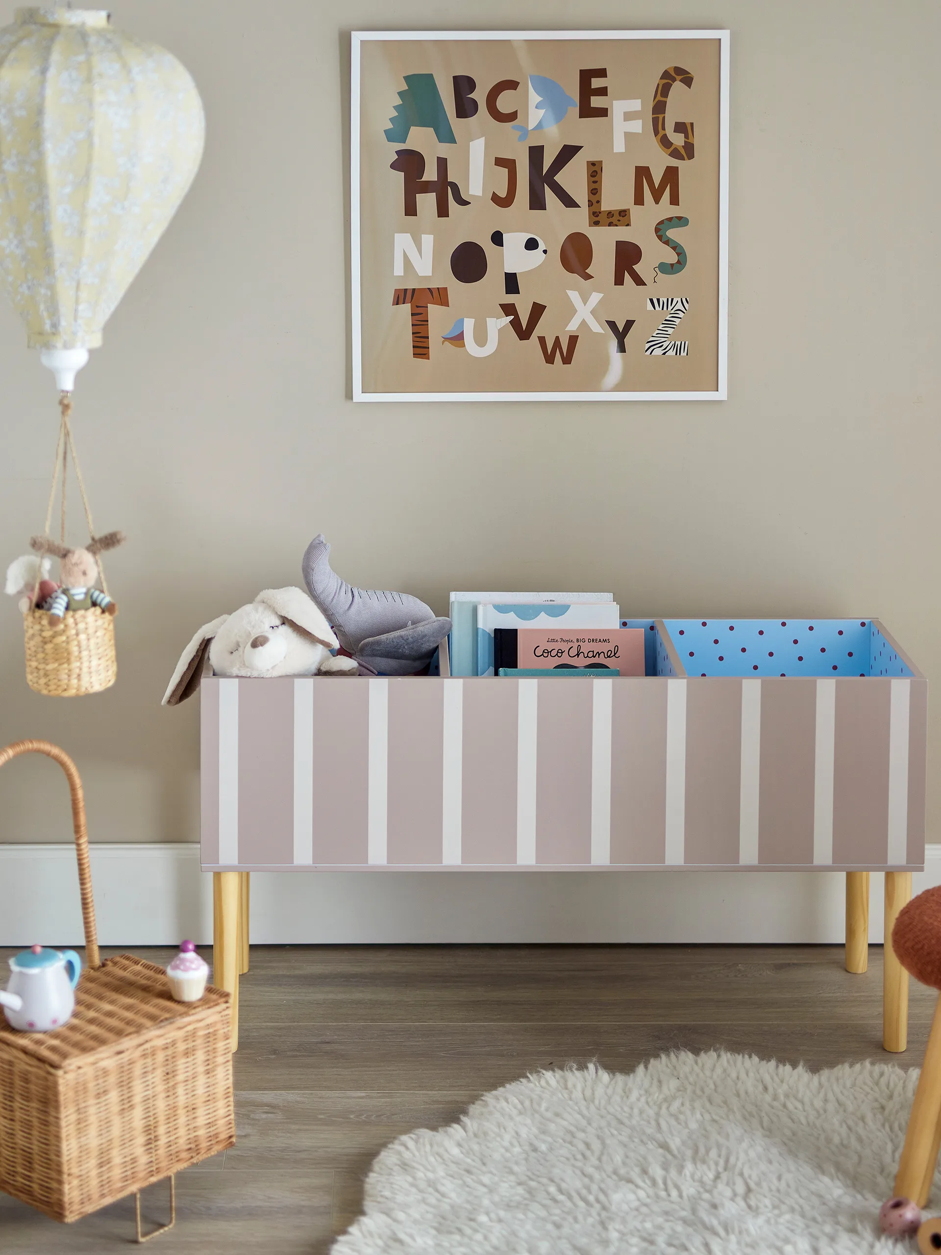 Portalibri Salam 90x50 cm, Marrone Bloomingville