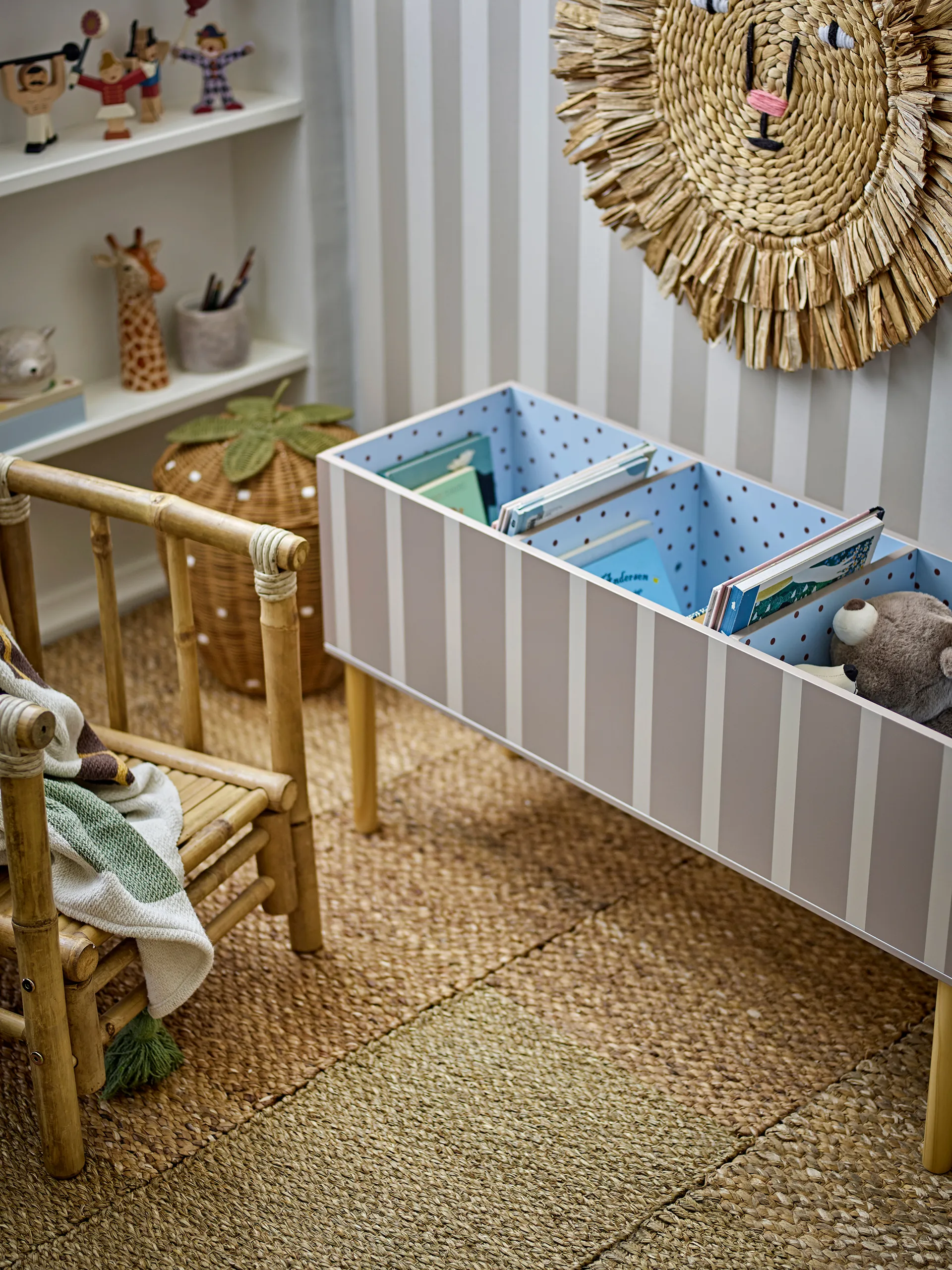 Portalibri Salam 90x50 cm, Marrone Bloomingville