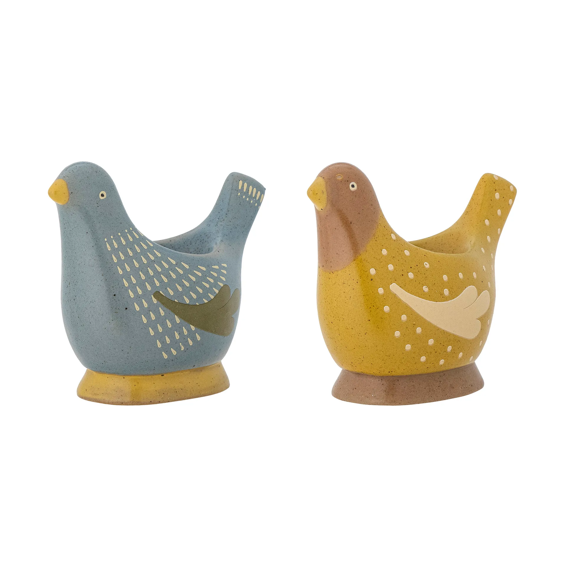 Portauovo Birdy confezione da 2, Blue-yellow Bloomingville