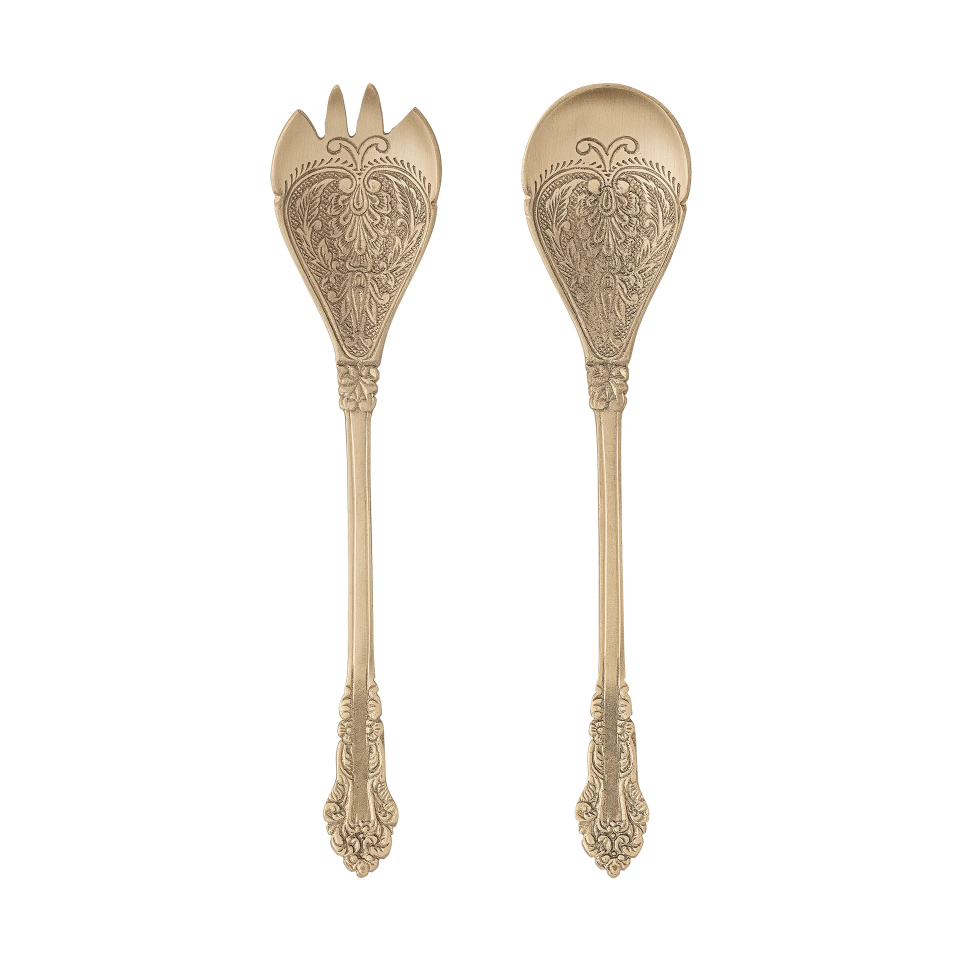 Posate da insalata Kalima 2 pezzi, Ottone Bloomingville