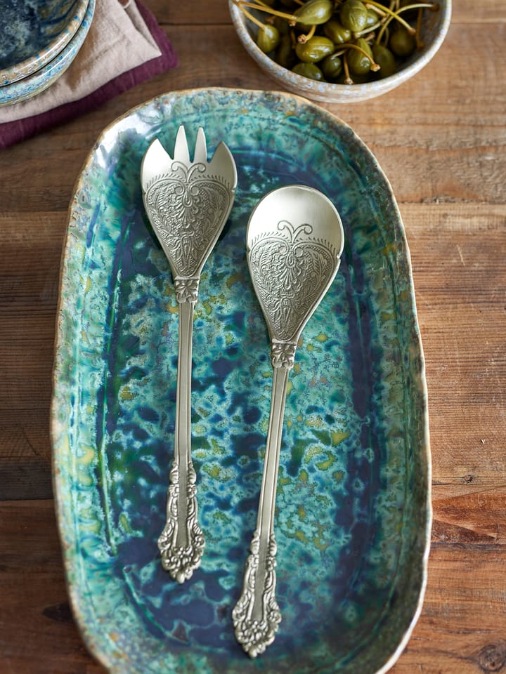 Posate da insalata Kalima 2 pezzi, Ottone Bloomingville