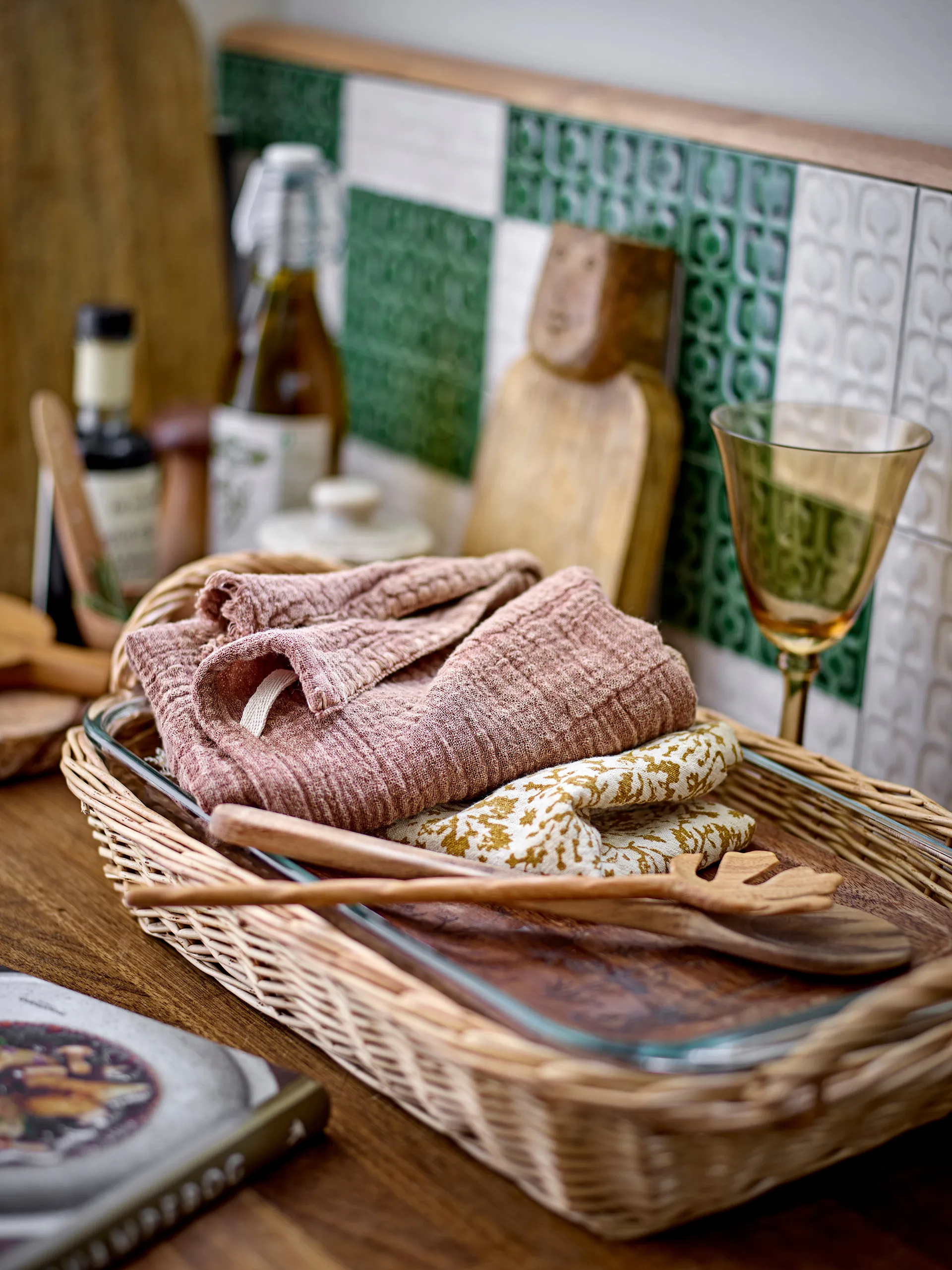 Posate da insalata Karol, 2 pezzi, Doussié Bloomingville