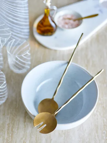 Posate per insalata Gaith 2-delar - Ottone - Bloomingville
