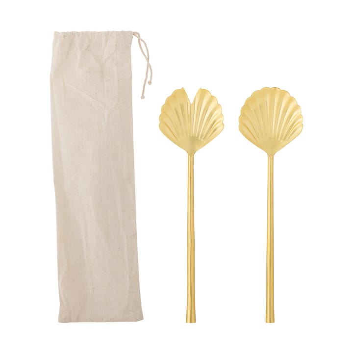 Posate per insalata Loreta 2 pezzi, Oro Bloomingville