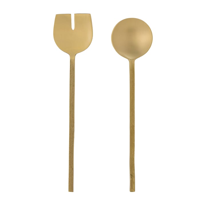 Posate per insalata Serra 2 pezzi, ottone Bloomingville