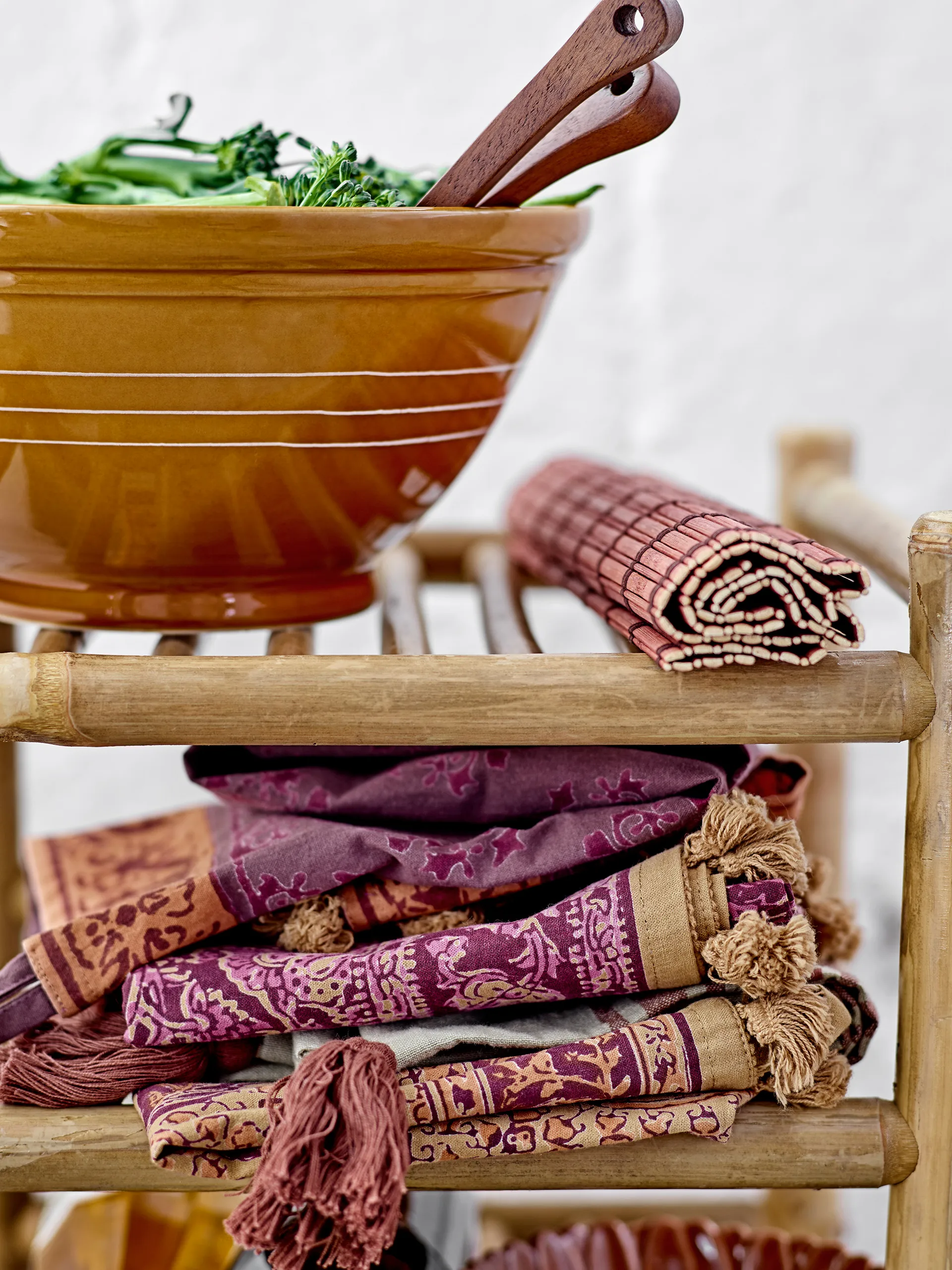 Posate per insalata Zeena 2 pezzi, Marrone Bloomingville