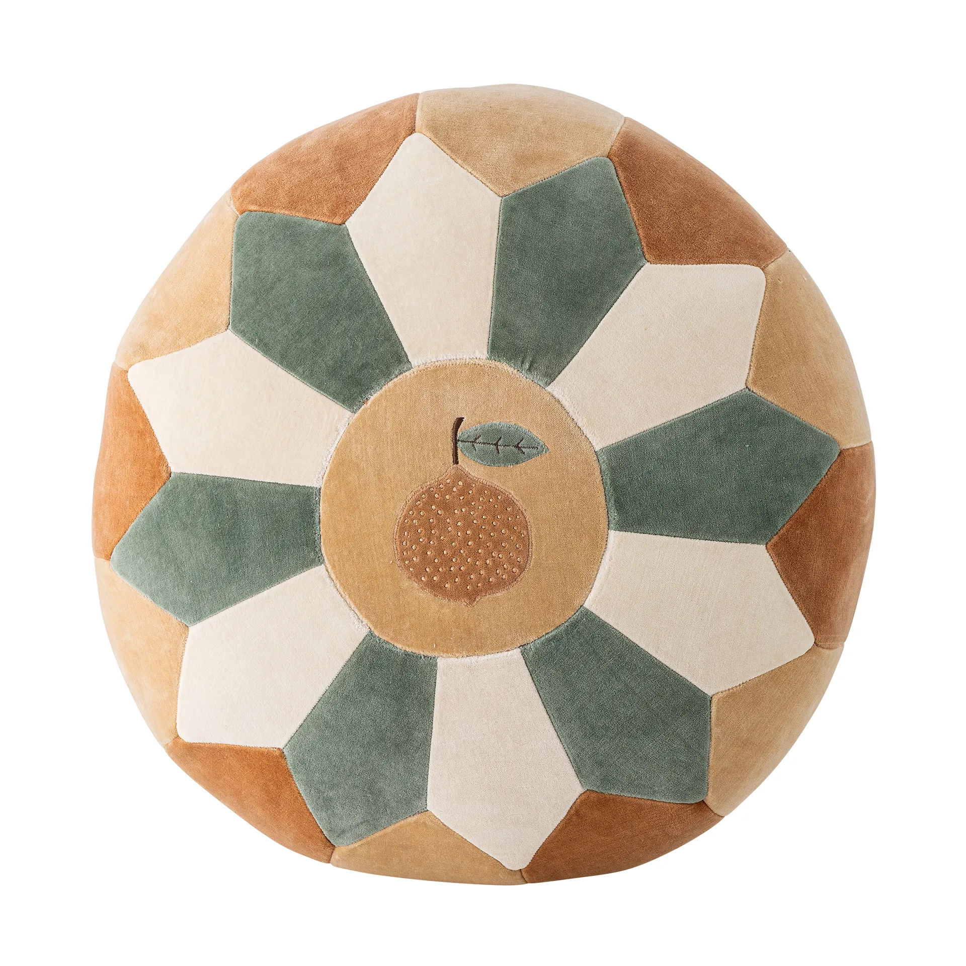 Pouf Agnes Ø50x30 cm, Marrone Bloomingville