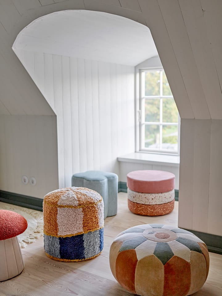 Pouf Agnes Ø50x30 cm, Marrone Bloomingville